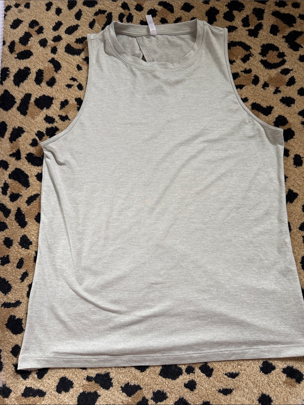 Women’s Sleeveless Tank Top key hole back - Light Gray